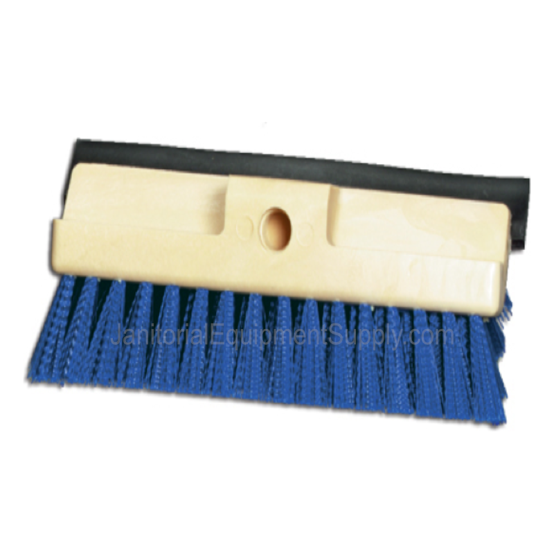 10 inch Deck Scrub Brush with Squeegee Blade | 5 Pack