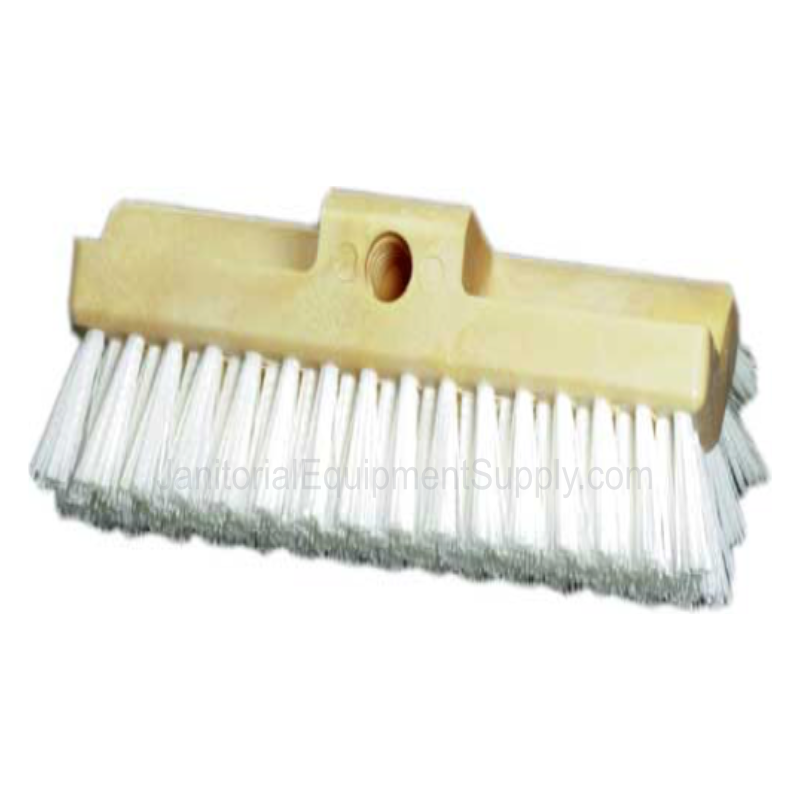 10 inch Deck Scrub Brush with White Stiff Bristles | 5 Pack